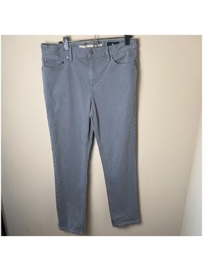 Banana Republic Slim Twill Traveler Pants Mens 33x30 Gray 744271 Office Casual
